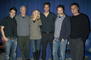 The cast of "Talk Radio"